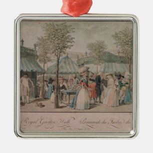 The Palais Royal Garden Walk, 1787 Metal Ornament