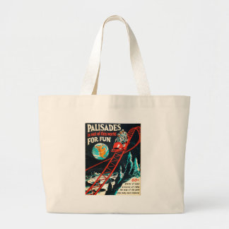 The Palisades vintage poster Large Tote Bag