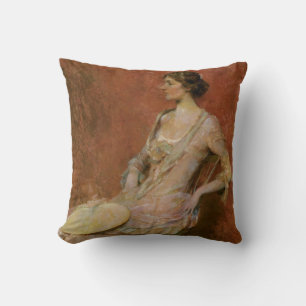 The Palm Leaf Fan Throw Pillow