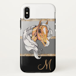 The Palomino (black gradient/gold stripes) Case-Mate iPhone Case