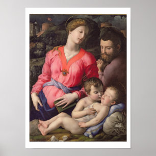 The Panciatichi Holy Family, c.1530-32 (oil on pan Poster