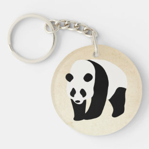 The Panda Color Block Keychain