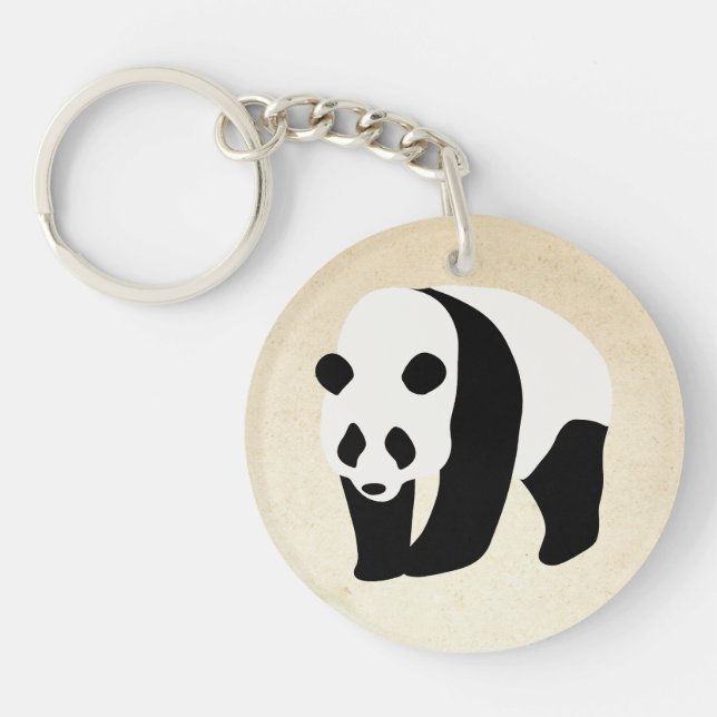 The Panda Colour Block Keychain (Front)