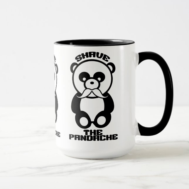 The Pandache mug - choose style & colour (Right)