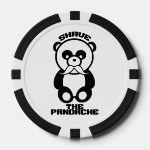 The Pandache (Panda moustache) poker chips