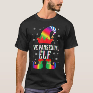 The Pansexual Elf Matching Family Group Xmas Lgbt  T-Shirt