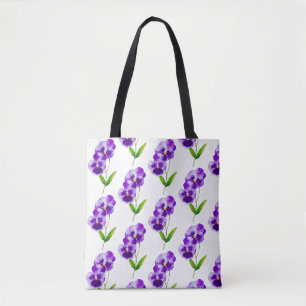 'The Pansy Party' on a Tote (III) Bag