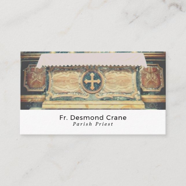 The Pantheon Altar, Rome, Christianity, Religious Business Card (Front)