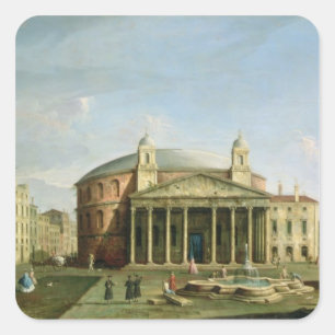 The Pantheon in Rome Square Sticker