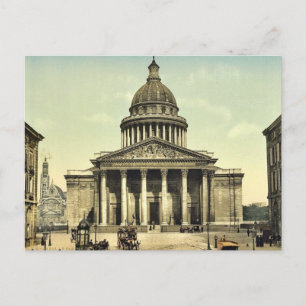 The Pantheon, Paris, France classic Photochrom Postcard