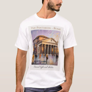 The Pantheon Rome Italy Watercolor Vintage Travel T-Shirt