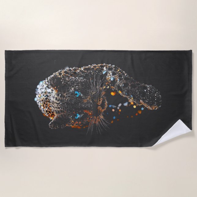 The Panther Beach Towel (Front)