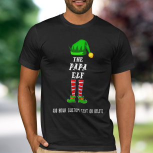 The Papa ELF T-Shirt, Christmas Family Matching T-Shirt