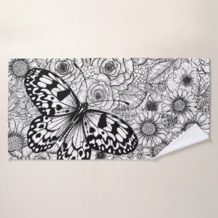 The paper kite garden bath towel set