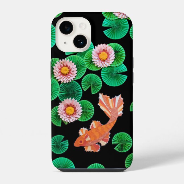 The Paper Koi Pond iPhone Case (Back)