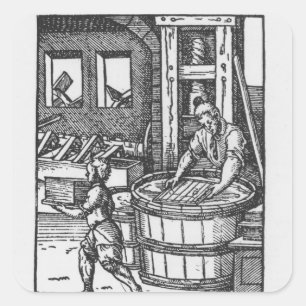 The Paper Maker Square Sticker