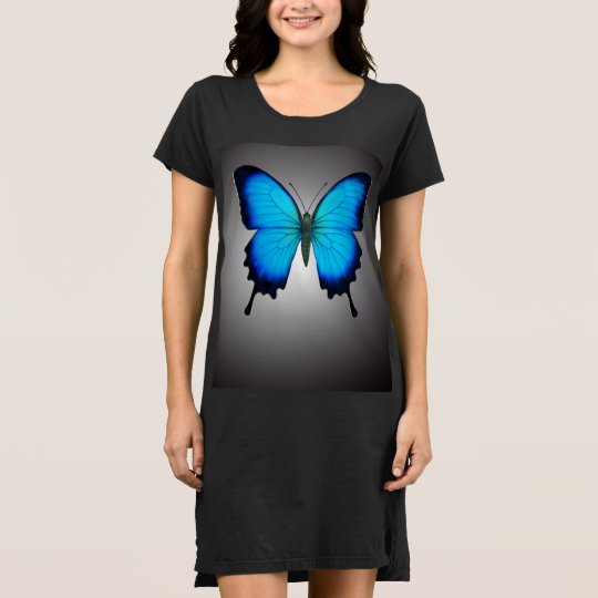 The Papilio Ulysses Butterfly Shirt Dress