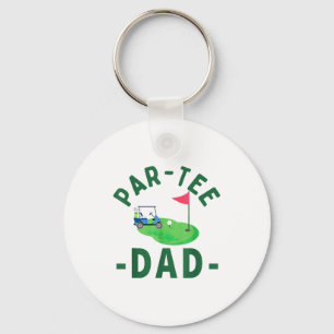 The Par Tee Dad Hole In One Golf Parents Matching Keychain