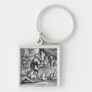 The Parable of Lazarus and Dives Keychain