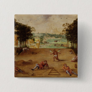 The Parable of the Wheat and the Tares, 1540 2 Inch Square Button
