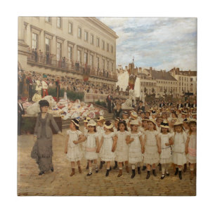 The Parade of the Schools by Jan Verhas Tile
