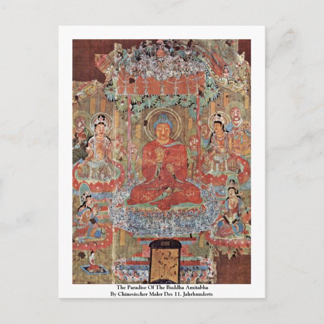 The Paradise Of The Buddha Amitabha Postcard (Front)
