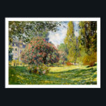 The Parc Monceau by Claude Monet Poster<br><div class="desc">The Parc Monceau by Claude Monet, painted in 1876 ~ Monet was one of the founders of French Impressionist painting and is considered one of the most important painters in history. ~ We suggest the semi-gloss paper or better for beautiful colour and for a quality print that will last for...</div>