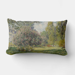 The Parc Monceau - Claude Monet Lumbar Pillow