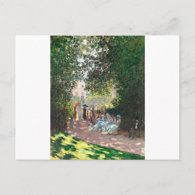 The Parc Monseau by Claude Monet Postcard (Front)