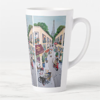 The Paris Cafe latte cup