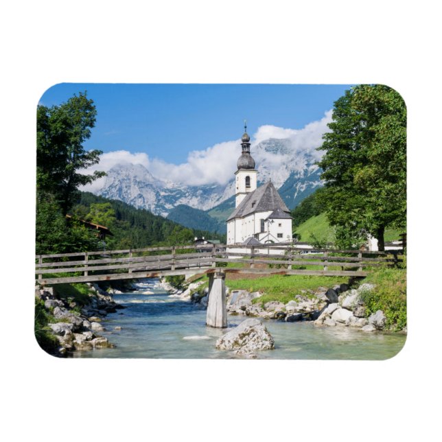 The parish church of Ramsau Magnet (Horizontal)