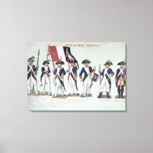 The Parisian Army during the French Canvas Print