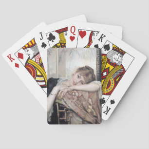 The Parisienne by Albert Edelfelt 1883 Playing Cards