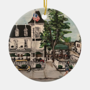 "The Park Hotel at Put-in Bay" Circle Ornament