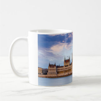 The Parliament building in Budapest on the Danube Coffee Mug
