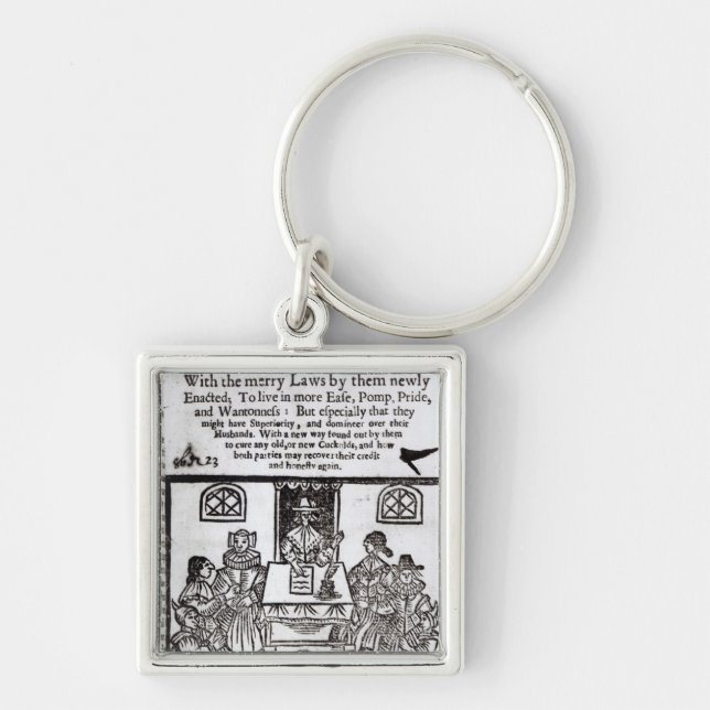 The Parliament of Women, 1656 Keychain (Front)