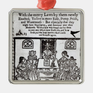 The Parliament of Women, 1656 Metal Ornament