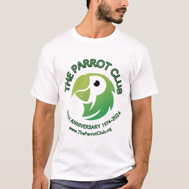 The Parrot Club 50th Anniversary Men's T-Shirt (Front)