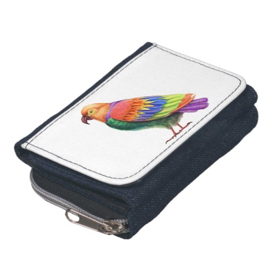 The Parrot Denim Wallet