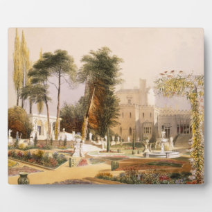 The Parterre in the Gardens at Wilton, the seat of Plaque