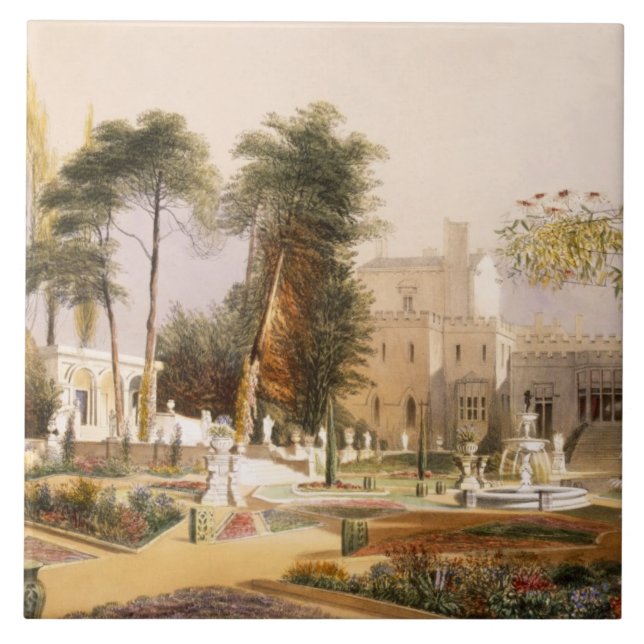 The Parterre in the Gardens at Wilton, the seat of Tile (Front)