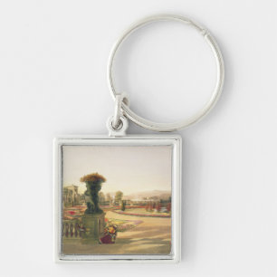 The Parterre, Trentham Hall Gardens, pub. by Thoma Keychain