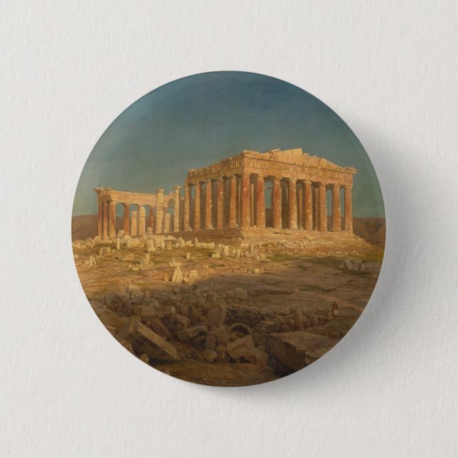 The Parthenon 2 Inch Round Button (Front)