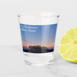 The Parthenon Athens Greece Sunset Souvenir Shot Glass