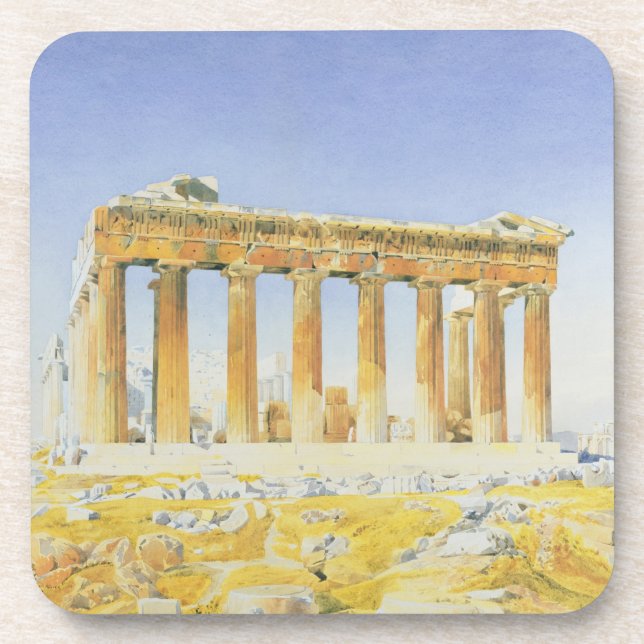 The Parthenon, c.1834 (w/c over pencil on paper) Coaster (Front)