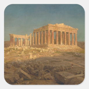 The Parthenon Square Sticker