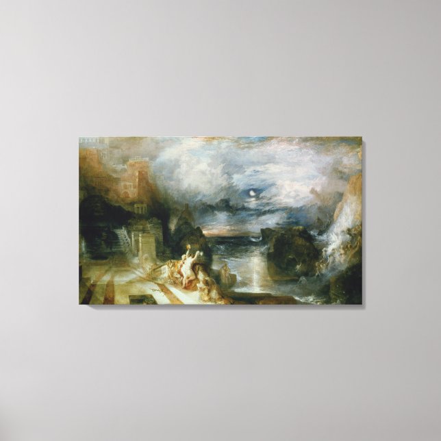 The Parting of Hero and Leander (oil on canvas) Canvas Print (Front)