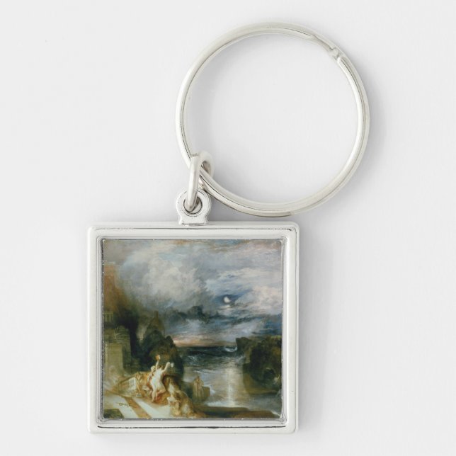 The Parting of Hero and Leander (oil on canvas) Keychain (Front)