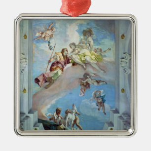 The Parting of Venus from Adonis, 1707-08 (fresco) Metal Ornament