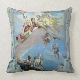 The Parting of Venus from Adonis, 1707-08 (fresco) Throw Pillow